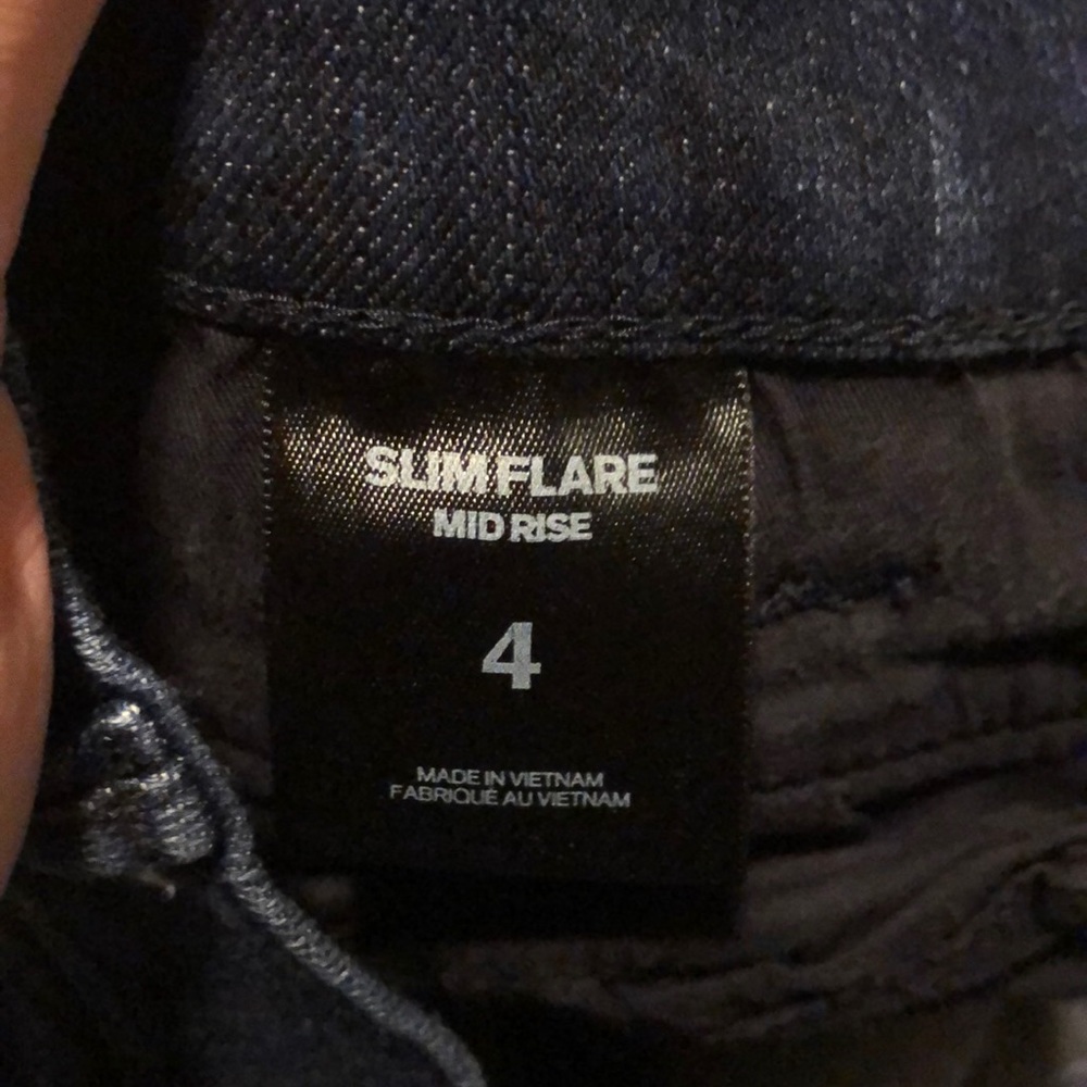 Express Jeans Slim Flare Mid-Rise Size 4 EUC - Picture 6 of 6